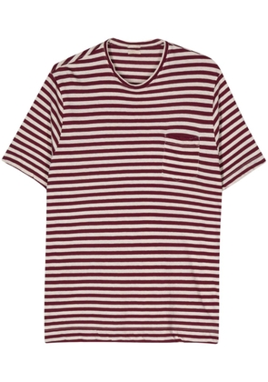 Massimo Alba striped cotton-linen-blend T-shirt - White