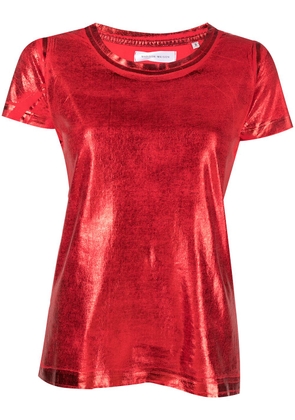 Madison.Maison metallic Lamina T-shirt - Red
