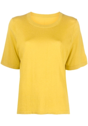 Chinti & Parker crew-neck fine-knit T-shirt - Yellow
