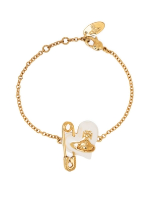 Vivienne Westwood Orietta heart-motif chain bracelet - Gold