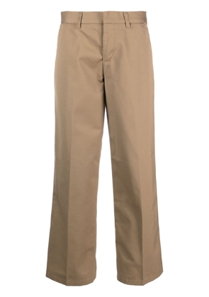 Carhartt WIP W' Omaha pressed-crease straight-leg trousers - Brown