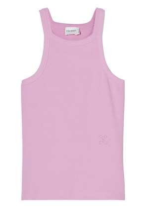 Closed Racer fine-ribbed tank top - Pink
