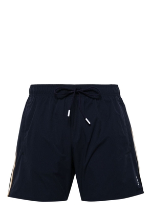 BOSS logo-print swim shorts - Blue