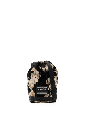 Undercover floral-jacquard messenger bag - Black