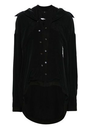 Maison Mihara Yasuhiro double-layered shirt - Black