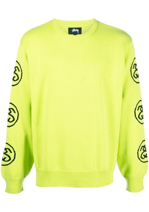 Stüssy logo crew-neck sweatshirt - Green