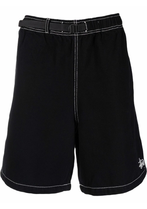 Stüssy belted-waist shorts - Black