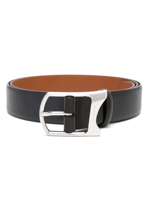 Santoni buckle-fastening leather belt - Black