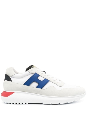 Hogan panelled lace-up sneakers - White
