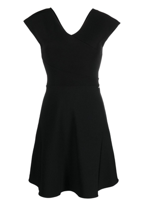 Armani Exchange V-back jersey dress - Black