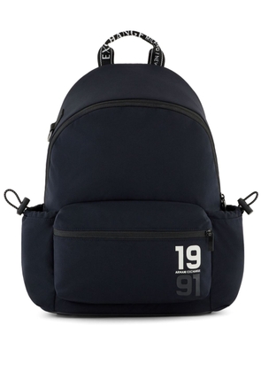 Armani Exchange logo-print backpack - Blue
