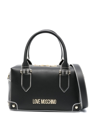 Love Moschino logo-lettering handbag - Black