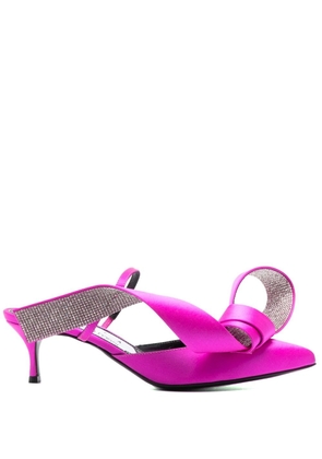 AREA x Sergio Rossi Marquise 50mm mules - Pink