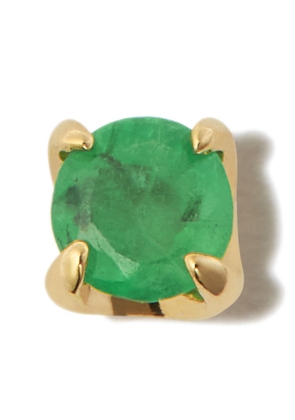 Otiumberg 14kt yellow gold emerald stud single earring