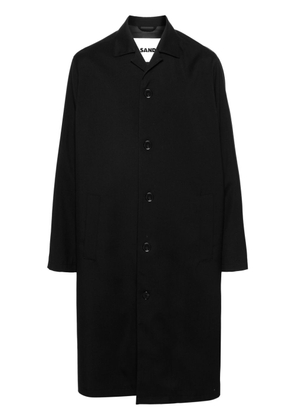 Jil Sander single-breasted wool coat - Black