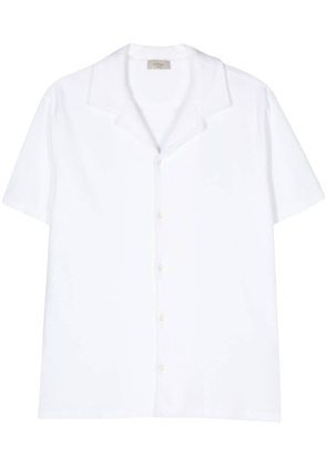 Altea towelling-finish cotton shirt - White