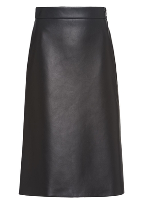 Prada leather midi skirt - Black