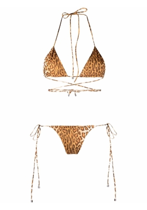 Manokhi leopard-print bikini set - Brown