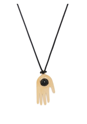 ISABEL MARANT Hand-pendant cord necklace - Black