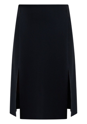 Stella McCartney front-slit knitted skirt - Black