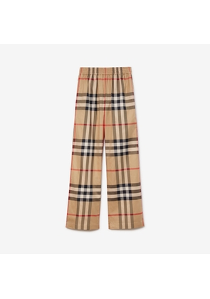 Burberry Check Cotton Trousers