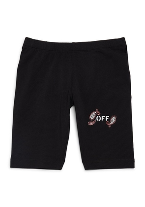 Off-White Kids Cotton Bandana Logo Shorts (4-12 Years)