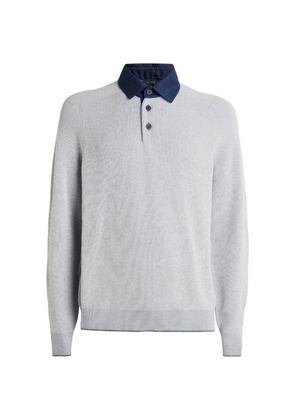Sease Cashmere-Cotton Long-Sleeve Shirt