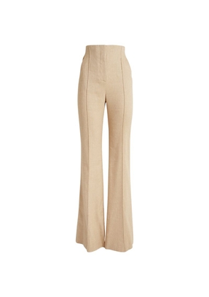 Veronica Beard Linen-Blend Komi Tailored Trousers