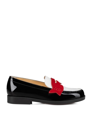Christian Louboutin Kids Mini Penny Patent Leather Loafers