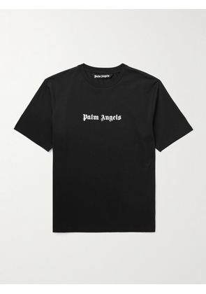 Palm Angels - Logo-Print Cotton-Jersey T-Shirt - Men - Black - XS
