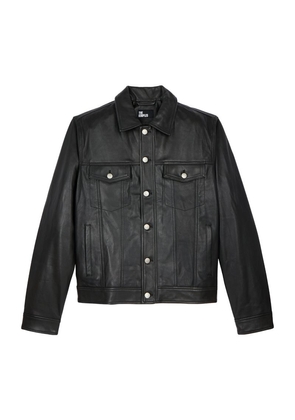 The Kooples Leather Shirt Jacket