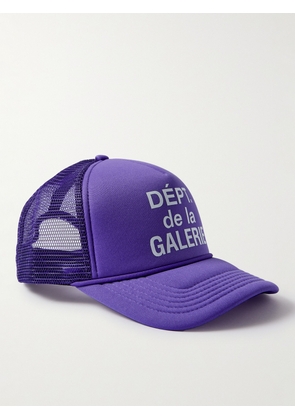 Gallery Dept. - Logo-Print Canvas and Mesh Trucker Cap - Men - Purple