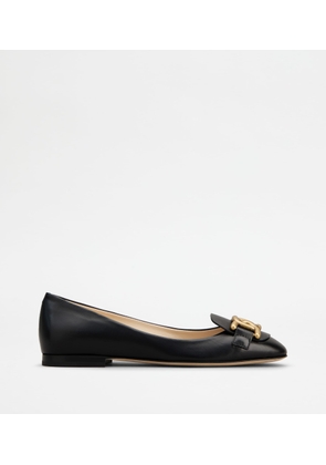 Tod's - Kate Ballerinas in Leather, BLACK, 37 - Shoes