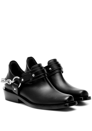 Rabanne Moto leather ankle boots