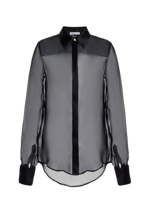 Gabriela Hearst - Horus Sheer Silk Shirt - Black - IT 44 - Moda Operandi