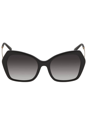 Dolce and Gabbana Gray Gradient Butterfly Ladies Sunglasses DG4399 501/8G 56