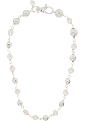 Pearl Octopuss.y Silver Pearl Sphere Necklace