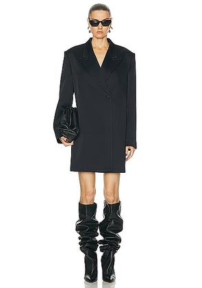 KHAITE Ray Coat in Black - Black. Size 2 (also in ).