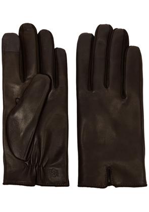 Handsome Stockholm Essentials Leather Gloves - Tan