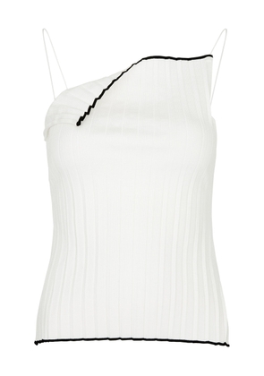 Jacquemus Le Haut Maille Plissé Knitted top - White - 40 (UK12 / M)