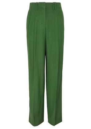 Jacquemus Le Pantalon Titolo Straight-leg Trousers - Dark Green - 34 (UK6 / XS)