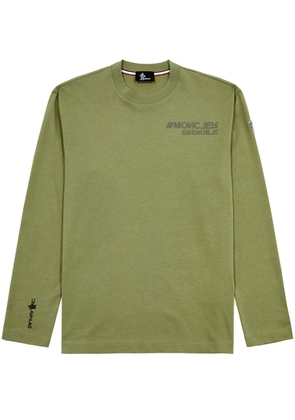 Moncler Grenoble Day-Namic Logo Cotton top - Green