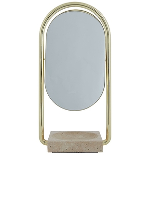 AYTM Angui Table Mirror in Metallic Gold.