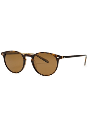 Oliver Peoples Riley Sun Round-frame Sunglasses - Brown Havana