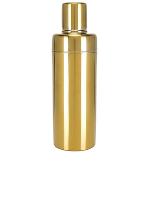 HAWKINS NEW YORK Simple Cocktail Shaker in Metallic Gold.
