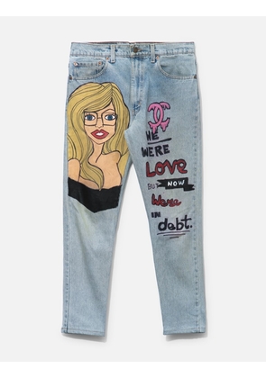 505 Vintage Jeans With Hand Drawing