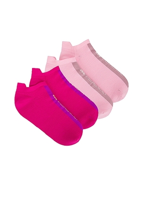 adidas by Stella McCartney 2 Pack Ankle Socks in Pink. Size S, XS.
