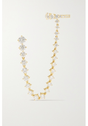 Melissa Kaye - Sadie Draped 18-karat Gold Diamond Single Earring - One size