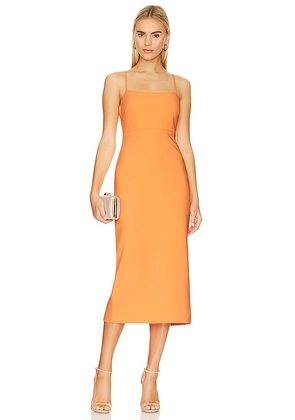LIKELY Dune Dress in Orange. Size 4.