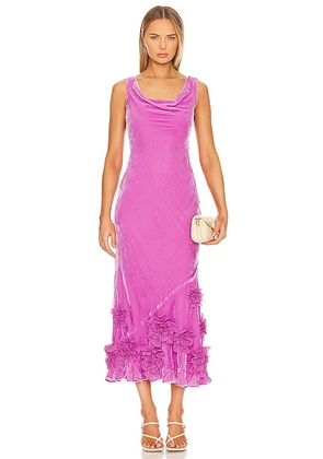 SALONI Asher Dress in Pink. Size 4.